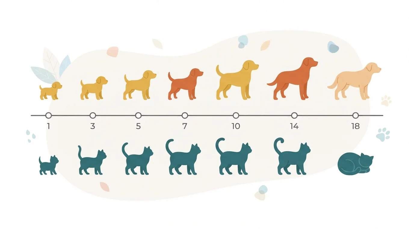 Tabla de Edad de Perro y Gato en Años Humanos: La Fórmula Real (No es x7)